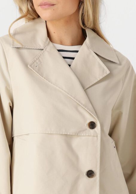 Beige TOMMY JEANS Jack TJW SHORT TRENCH COAT - large