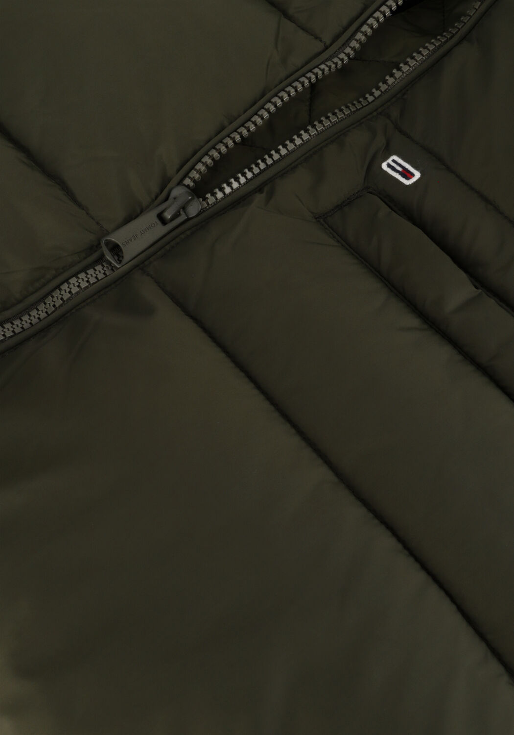 Groene TOMMY JEANS Gewatteerde jas TJW MIDI VAIL PUFFER - large