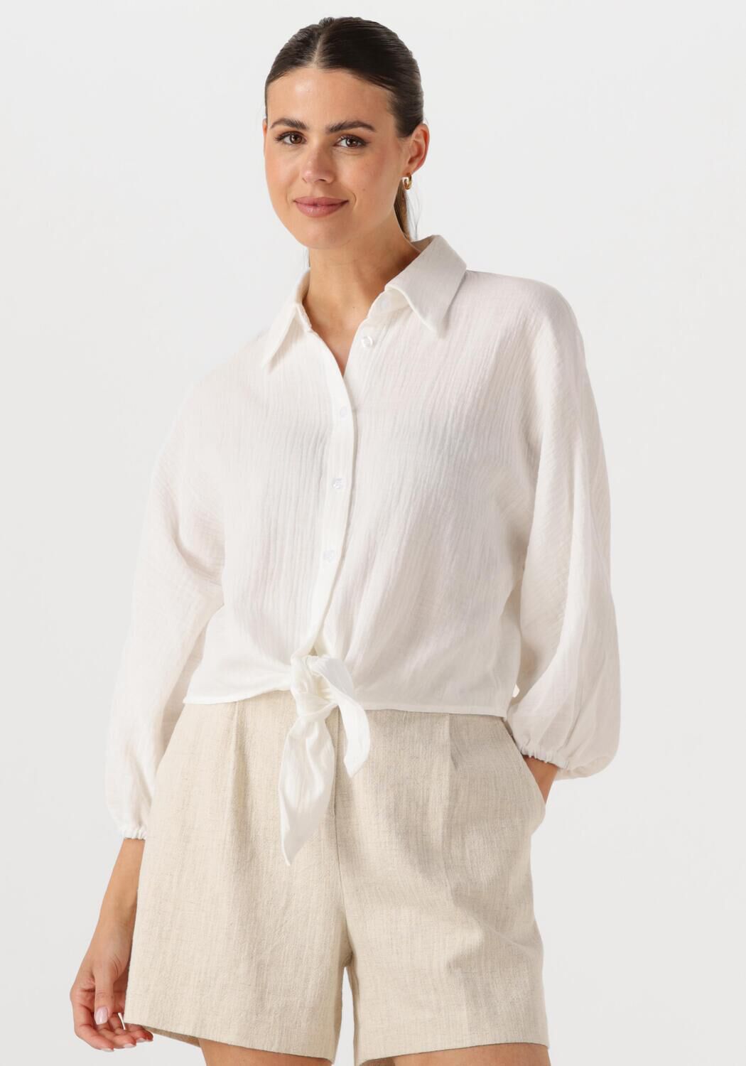 MINUS Dames Blouses Stina Shirt Wit