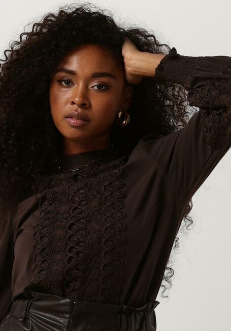 Bruine NEO NOIR Blouses KATIE EMBROIDERY BLOUSE - large
