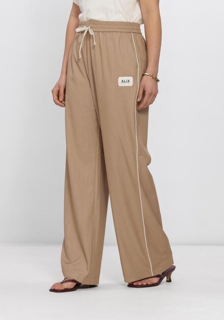 Camel ALIX THE LABEL Broeken LADIES WOVEN 2 TONE PANTS - large
