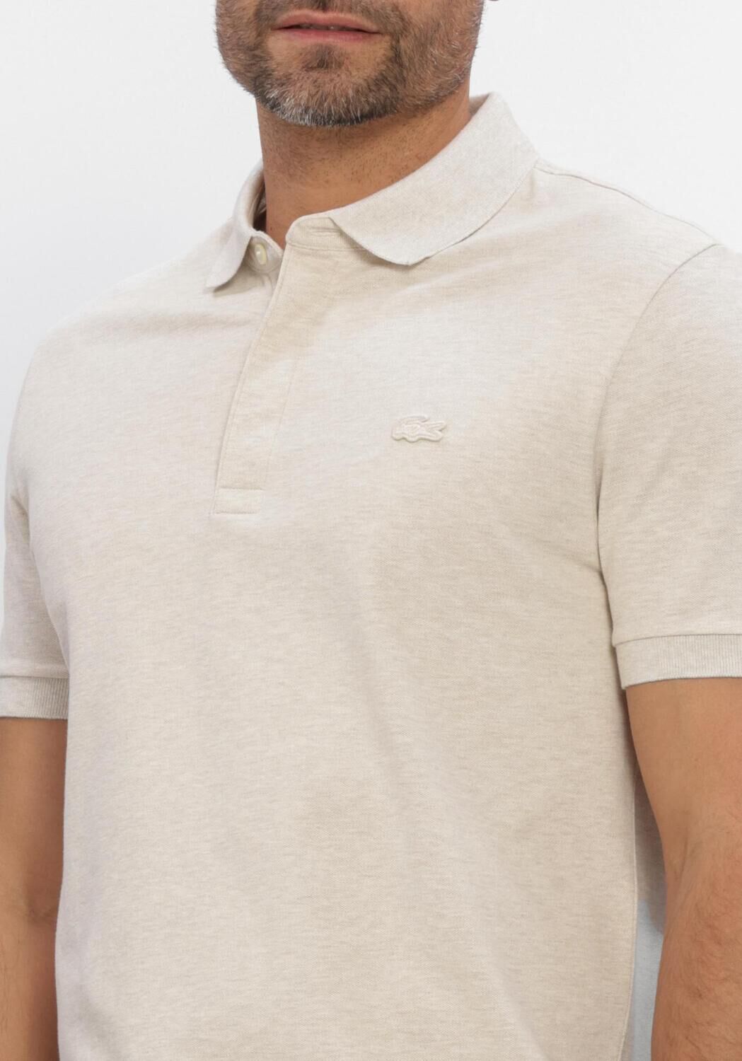 Beige LACOSTE Polo REGULAR FIT COTTON BLEND POLO SHIRT - large