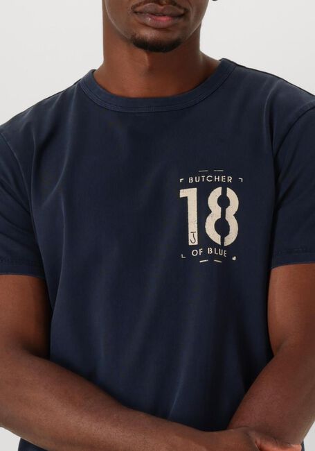 Donkerblauwe BUTCHER OF BLUE T-shirt ARMY 18 STENCIL TEE - large