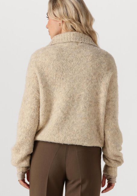 Beige SIMPLE Trui KNIT-BOUCLE-25-3 - large