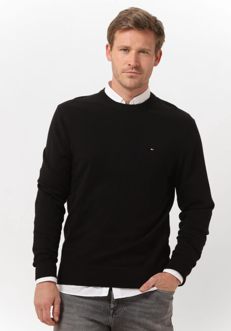 Zwarte TOMMY HILFIGER Trui PIMA ORG CTN CASHMERE CREW NECK | Omoda