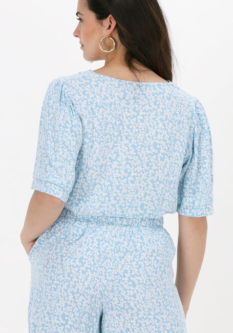 Blauwe Y.A.S. Top YASSTELLI 2/4 SHIRT - large