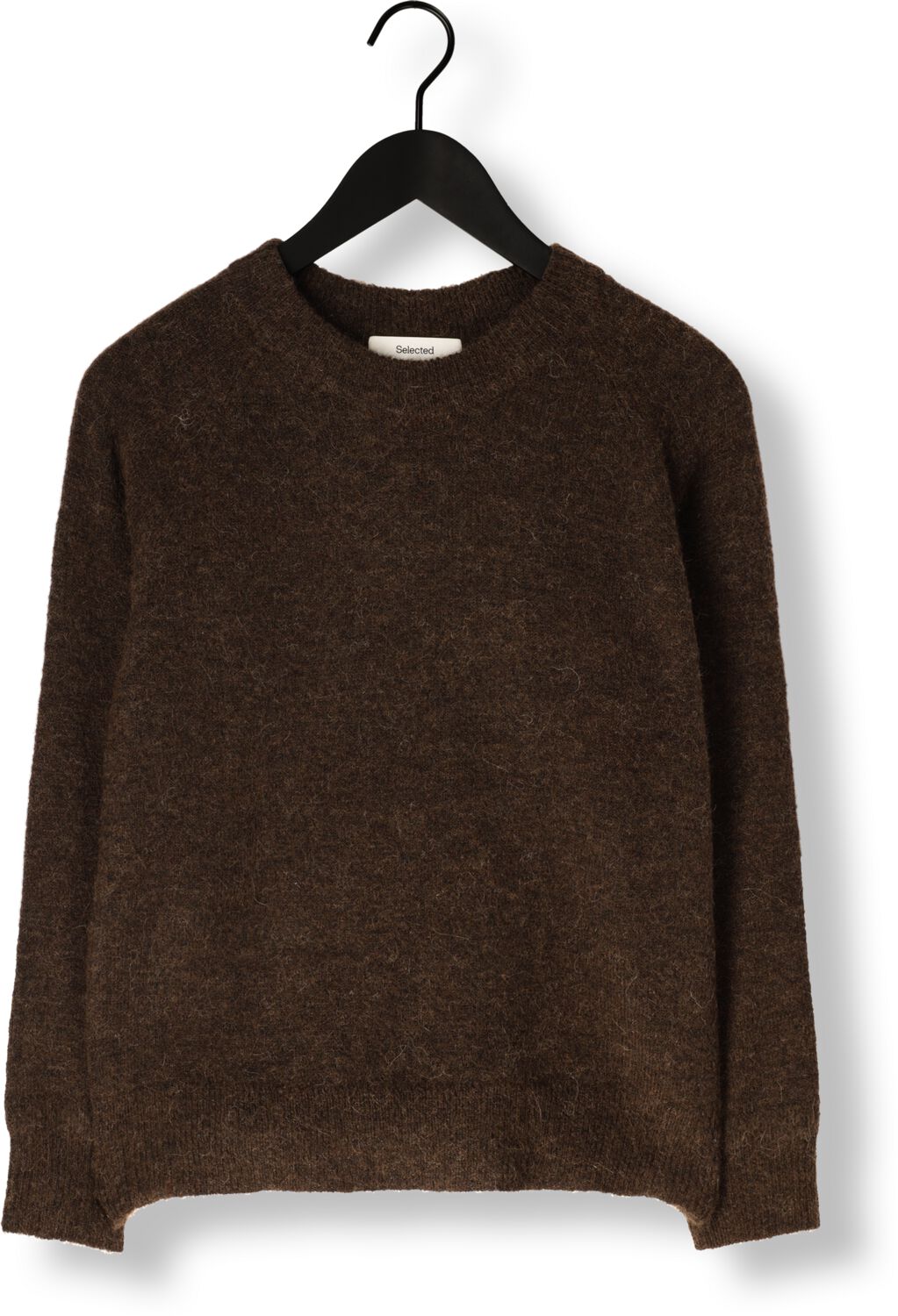 SELECTED FEMME Dames Truien & Vesten Slflulu Ls Knit O-neck Bruin