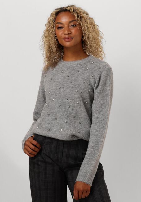 Lichtgrijze COPENHAGEN MUSE Trui CMDIAMOND-PULLOVER - large