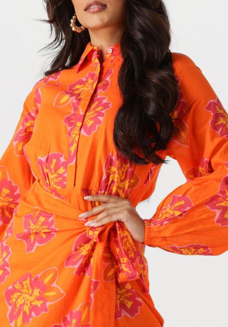 Oranje NOTRE-V Mini jurk NV-FLEURETTE - large