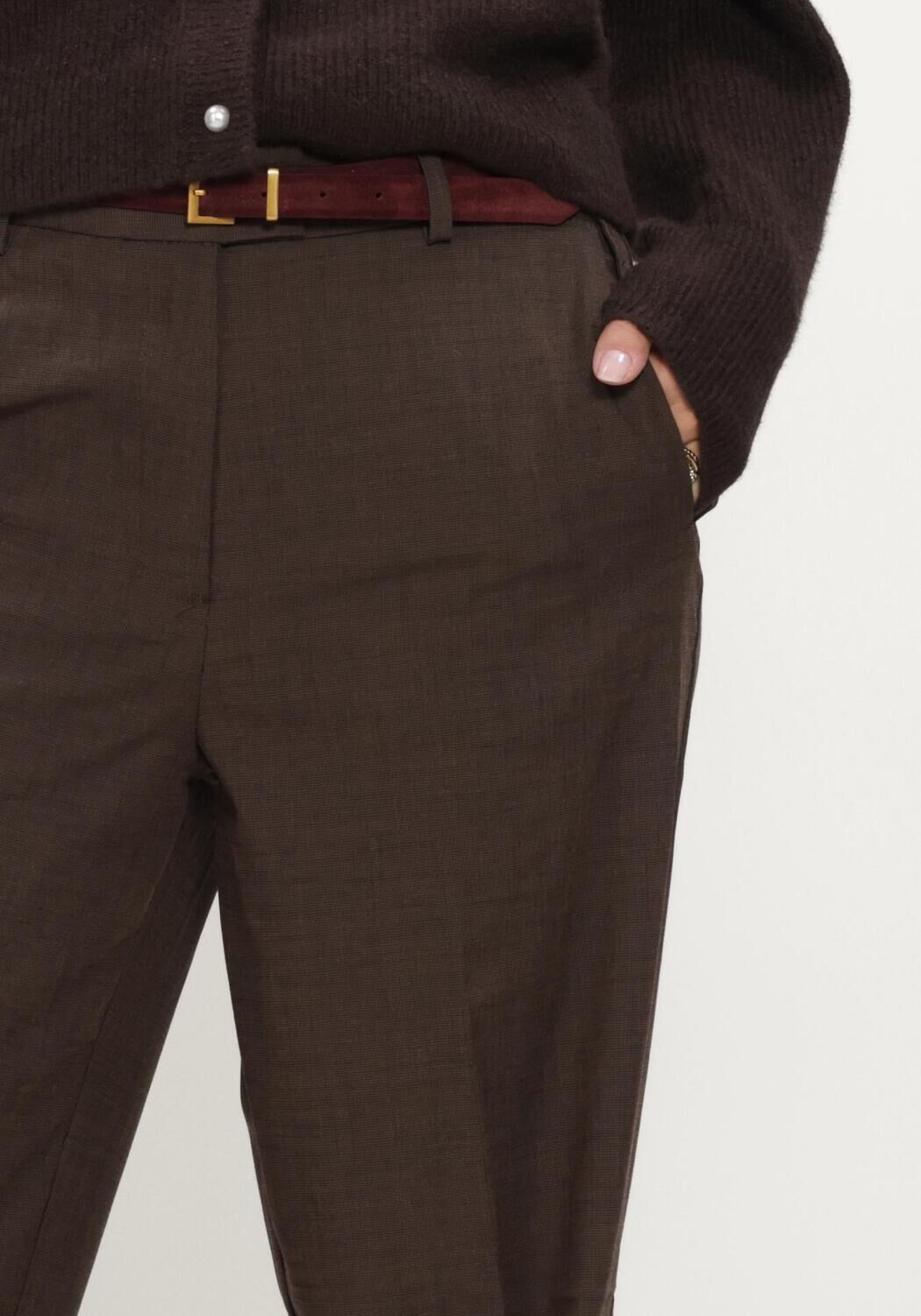 SELECTED WOMEN Dames Broeken Slwrelaxed Signe Mw Pant Bruin