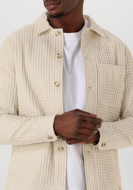 Ecru DSTREZZED Overshirt LINO FW OVERSHIRT - large