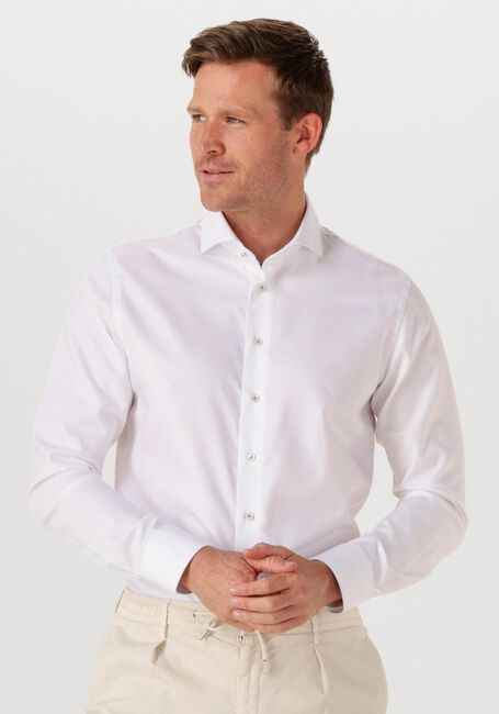 Witte PROFUOMO Casual overhemd SHIRT X-CUTAWAY SF - large