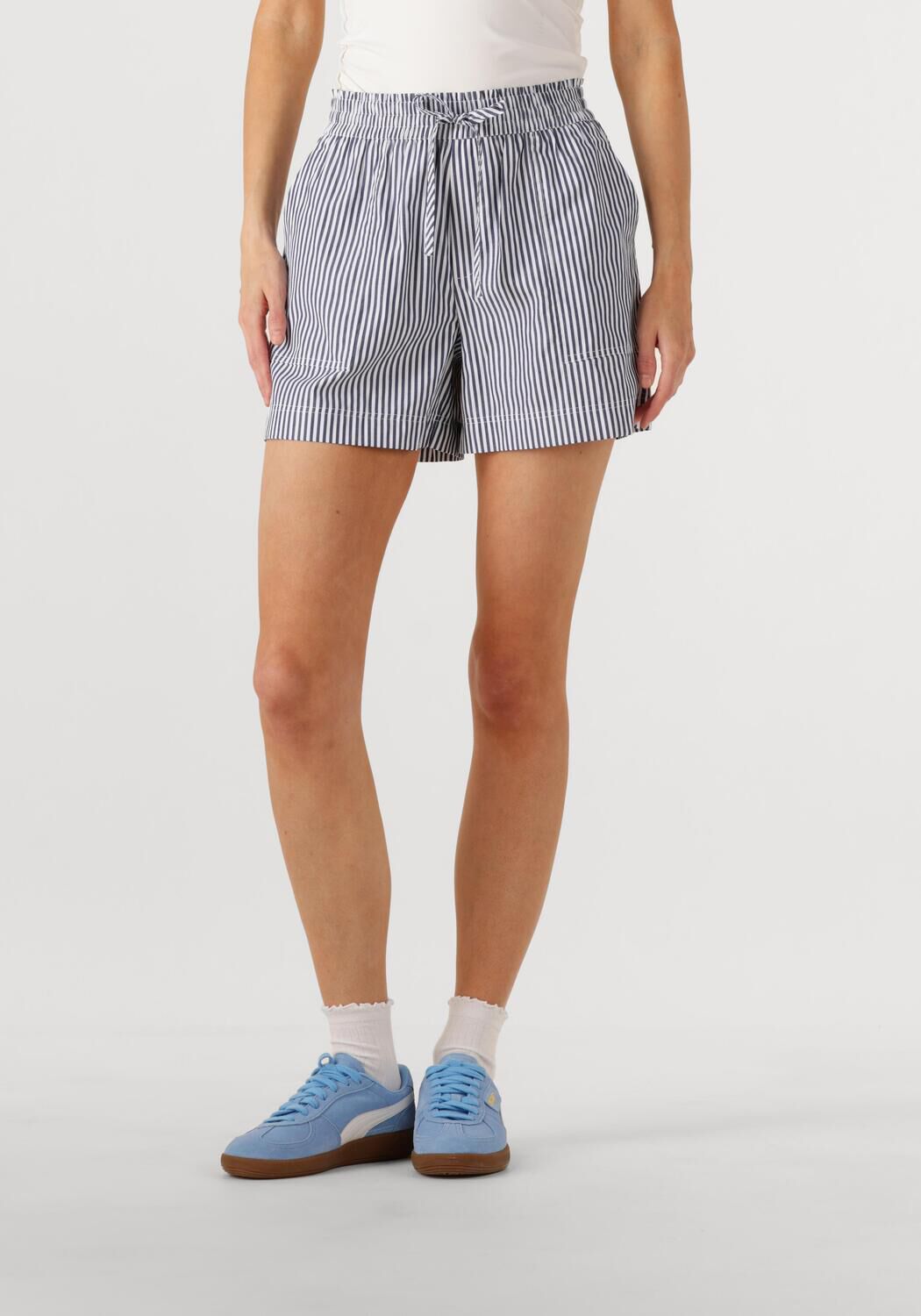 ANOTHER LABEL Dames Broeken Romane Short Blauw