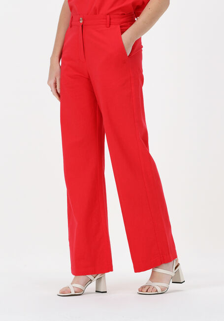 Rode CC HEART Wijde broek WIDE LINEN PANTS - large