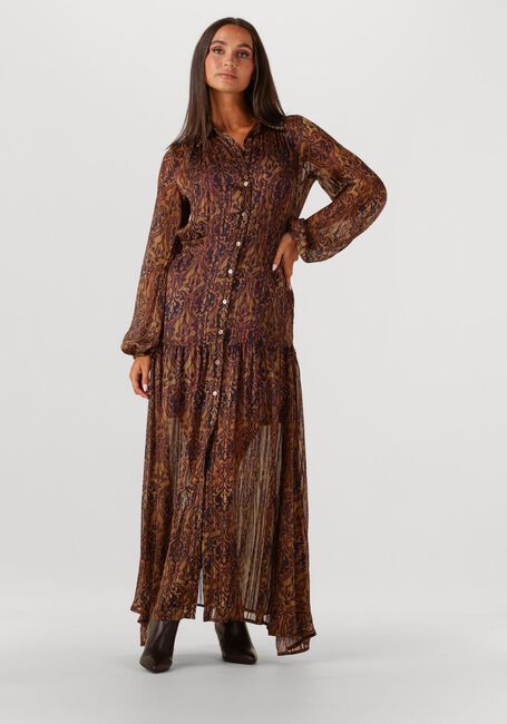 Bruine AMAYA AMSTERDAM Maxi jurk TESSA - large
