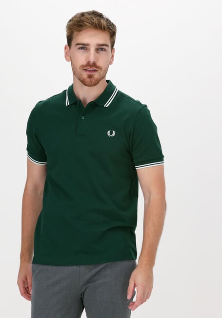 Groene FRED PERRY Polo TWIN TIPPED FRED PERRY SHIRT - large
