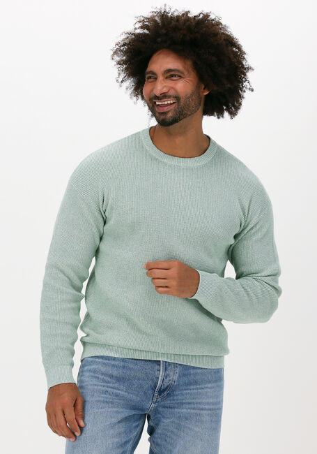 Groene SELECTED HOMME Trui SLHROBERT LS KNIT CREW NECK - large