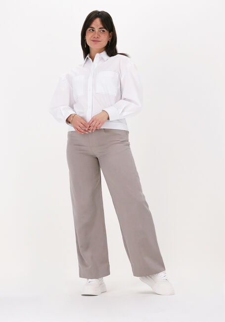 Witte SECOND FEMALE Blouses LARK CROPPED SHIRT - large