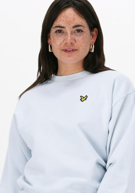 Lichtblauwe LYLE & SCOTT Sweater GARMENT DYE SWEATSHIRT - large