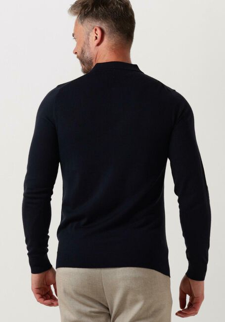 Donkerblauwe PROFUOMO Polo POLO LONGSLEEVE - large