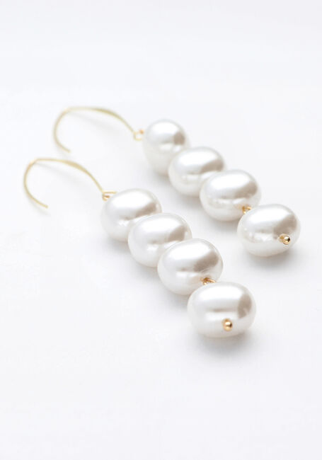 Goudkleurig NOTRE-V Oorbellen EARRING PEARLS - large