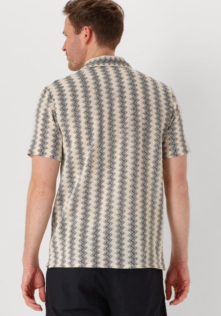 Gebroken wit ANERKJENDT Casual overhemd AKLEON JACQUARD S/S SHIRT - large