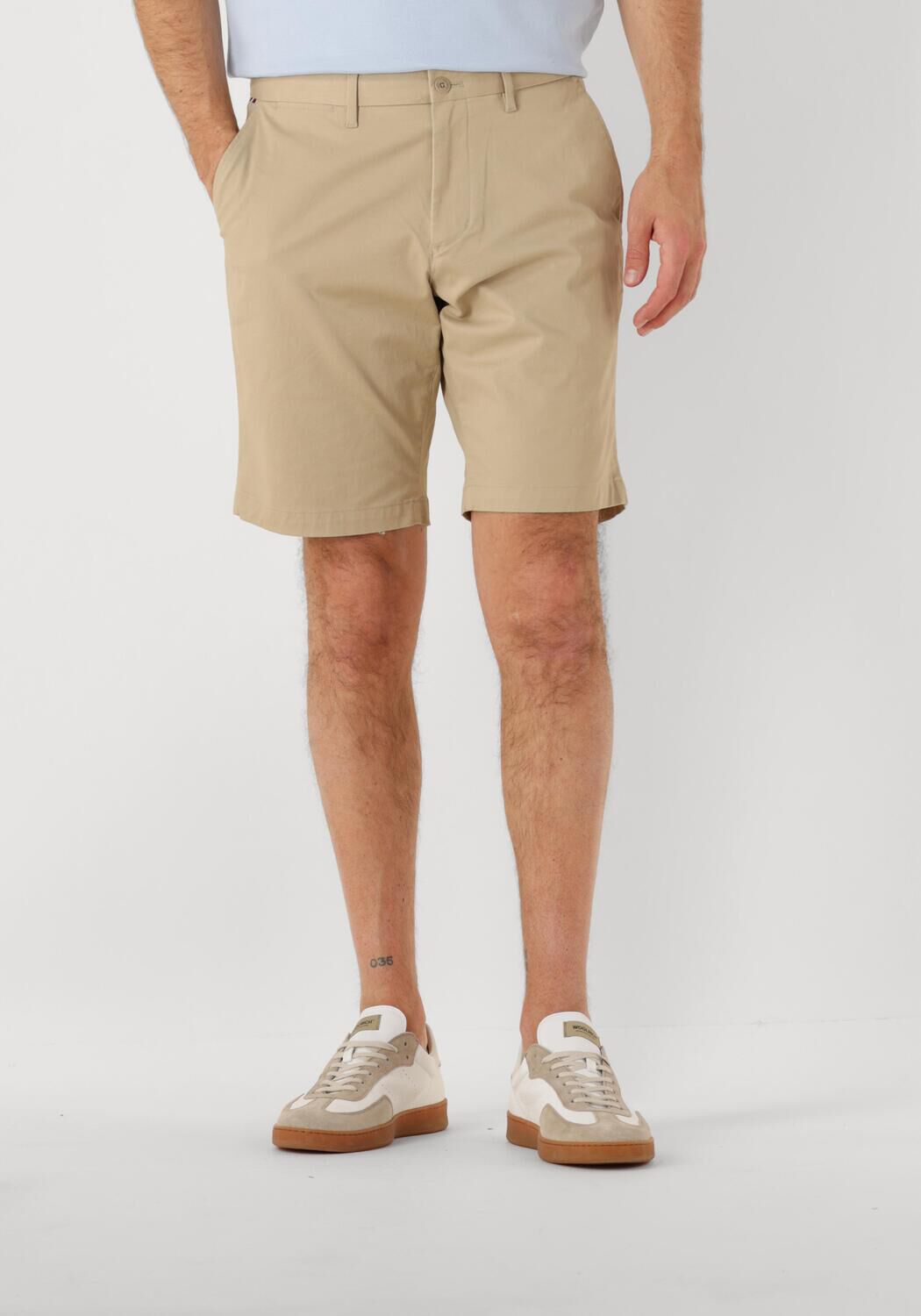 Tommy Hilfiger Relaxed fit korte chino van een mix van katoen en elastaan