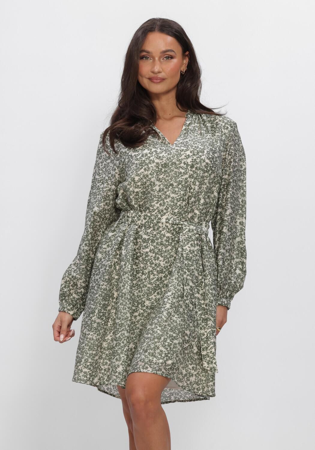 Witte MSCH COPENHAGEN Jurken MSCHSERAPHINA V DRESS AOP - large