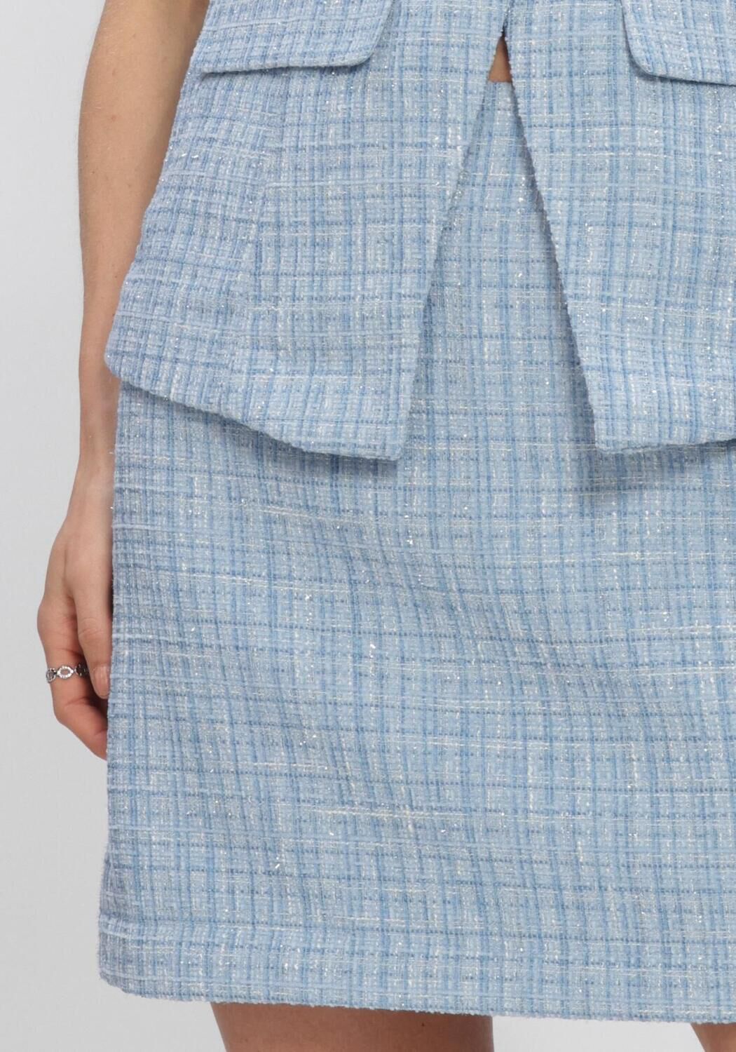 Blauwe Y.A.S. Rokken YASJOSE HW SKIRT - large