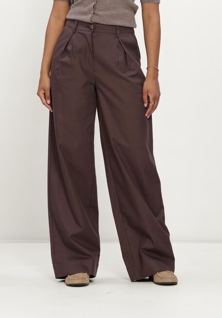 Bruine MODSTR&Ouml;M Wijde broek TOREMD PANTS - large