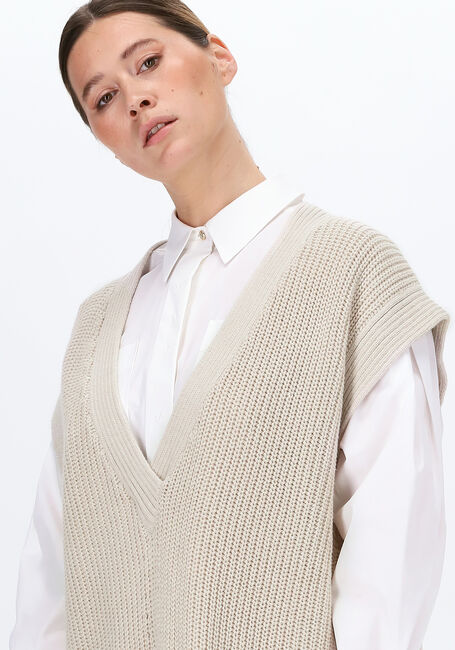 Witte OBJECT Spencer HALSEY KNIT WAISTCOAT - large