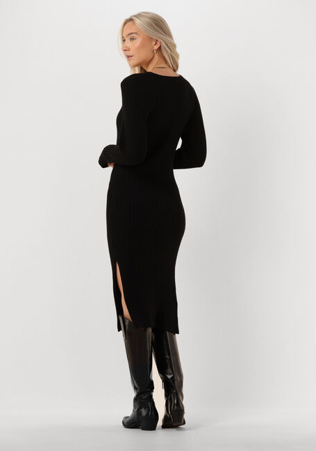 Zwarte MSCH COPENHAGEN Midi jurk MSCHRENANA RACHELLE V DRESS - large