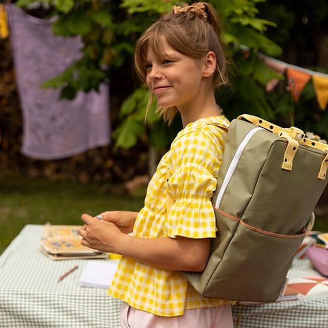 Groene STICKY LEMON Rugtas FRECKLES LARGE Groene STICKY LEMON Rugtas FRECKLES LARGE - large