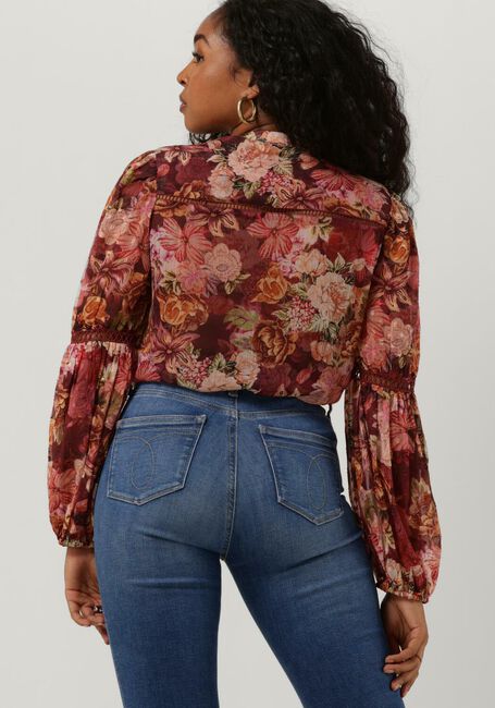 Paarse GUESS Blouses LS JOSETTE TOP - large