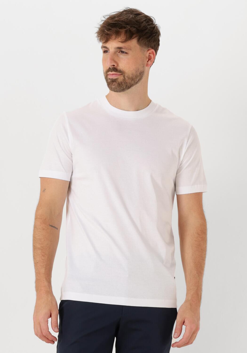 BOSS BLACK Heren Polo's & T-shirts H-tessler Wit