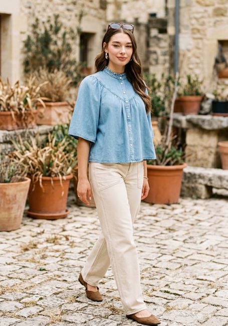 Blauwe SUNCOO Blouses LOUISE - large