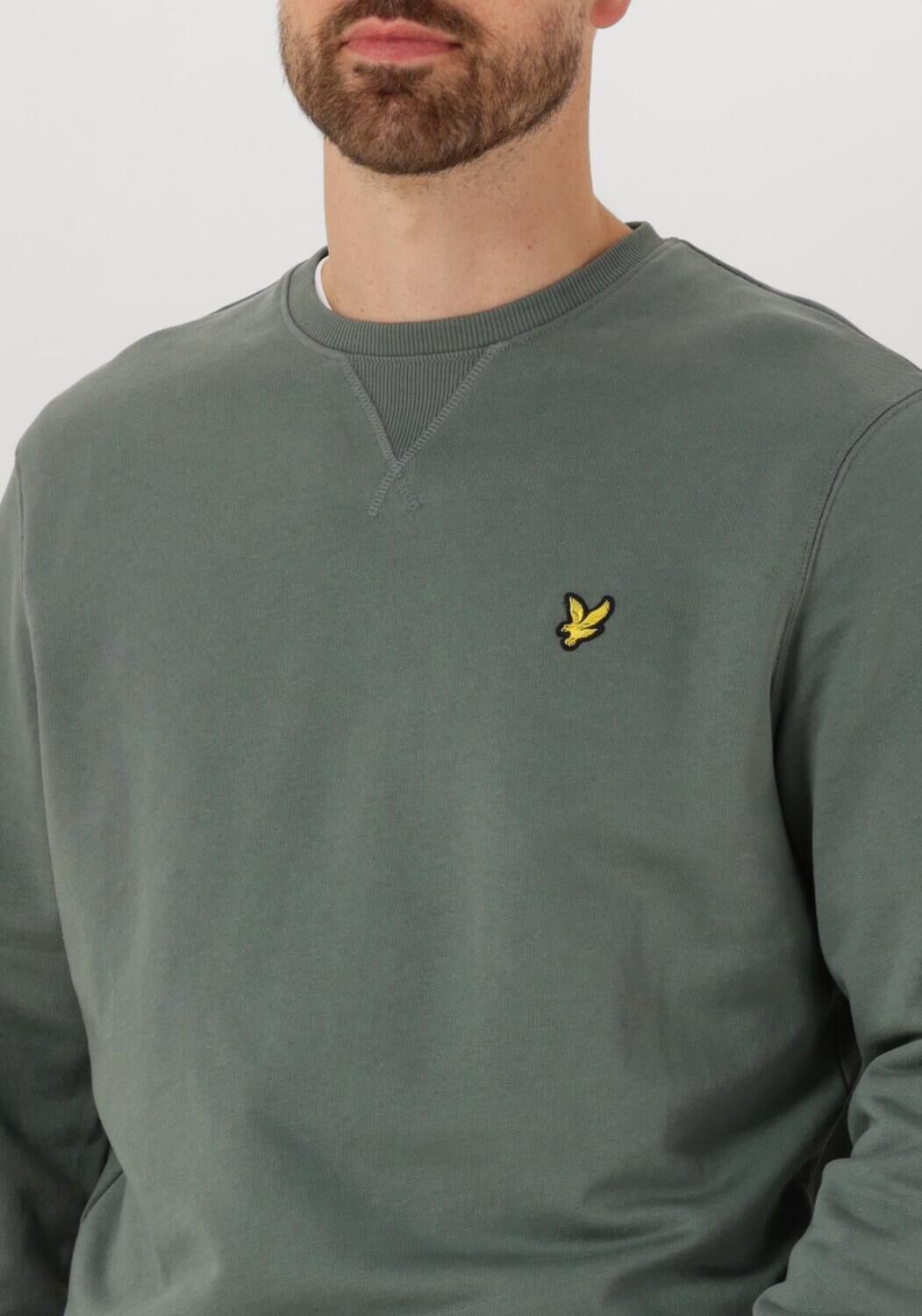 LYLE & SCOTT Heren Truien & Vesten Crew Neck Sweatshirt Groen