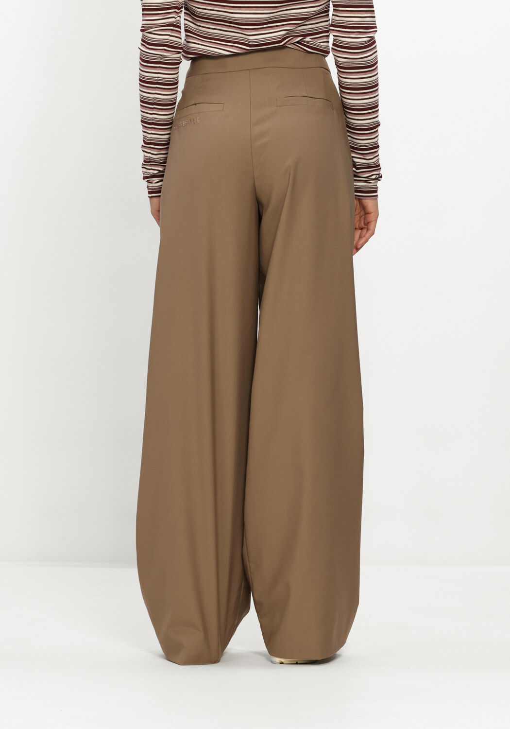 Bruine HARPER & YVE Wijde broek SADIE-PA - large