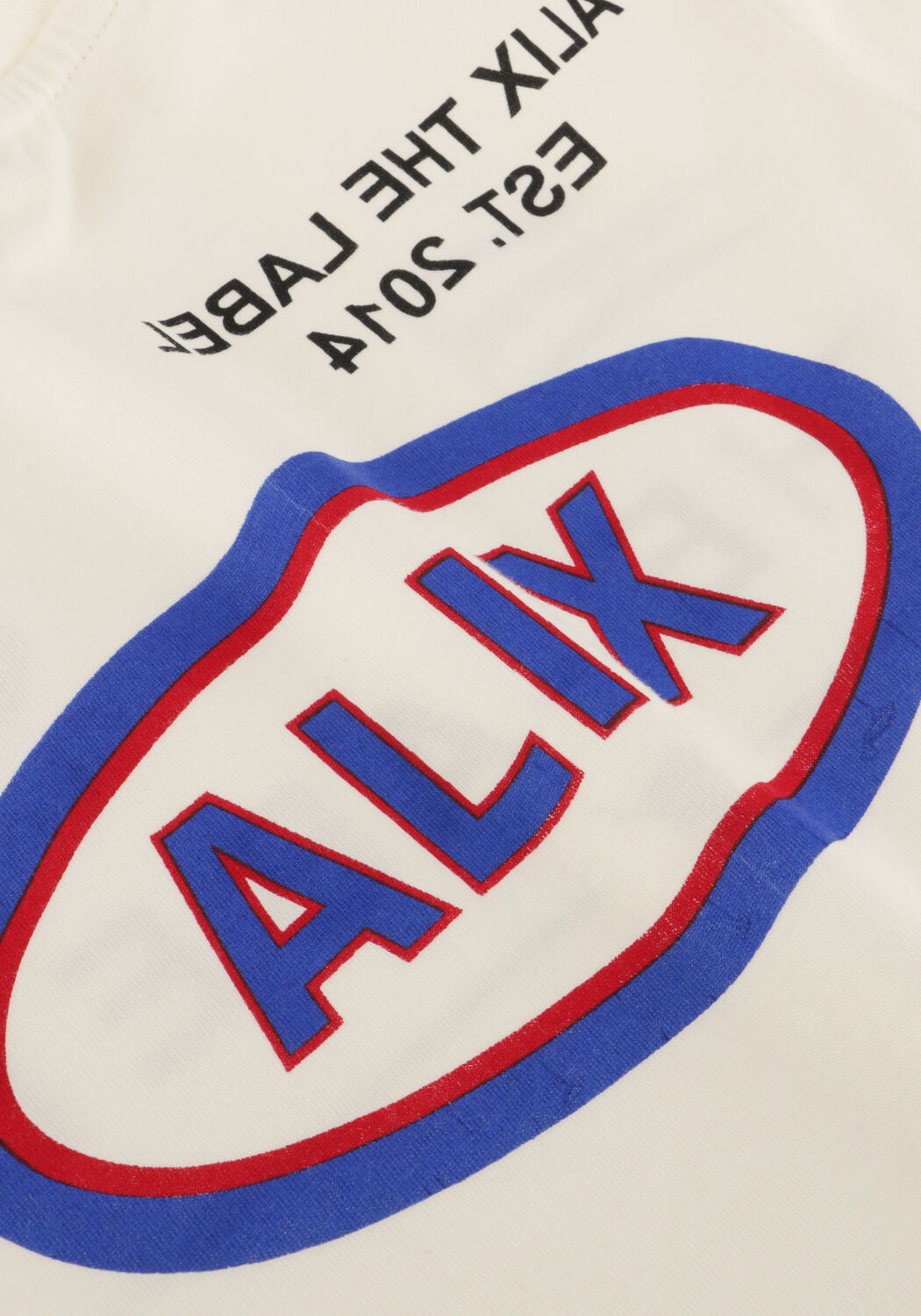 Gebroken wit ALIX MINI T-shirt KNITTED SPORTS ARTWORK T-SHIRT - large