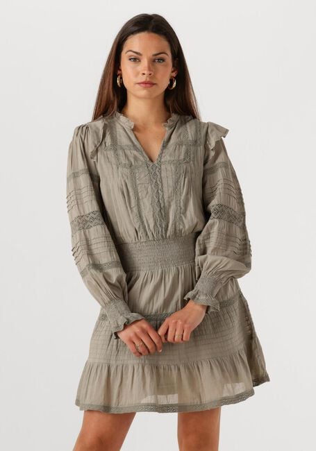 Olijf NEO NOIR Mini jurk ARAN S VOILE DRESS - large