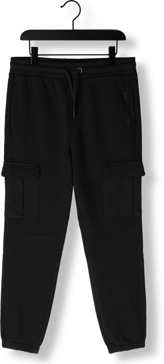 LYLE & SCOTT Jongens Broeken Cuffed Cargo Pocket Jogger Zwart
