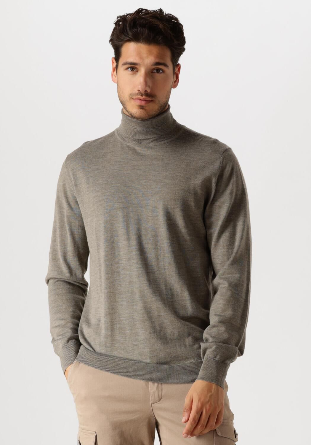 PROFUOMO Heren Truien & Vesten Pullover Roll Neck Taupe