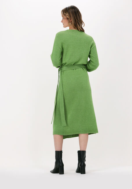 Groene Y.A.S. Midi jurk YASPICOTEE LS WRAP KNIT DRESS - large