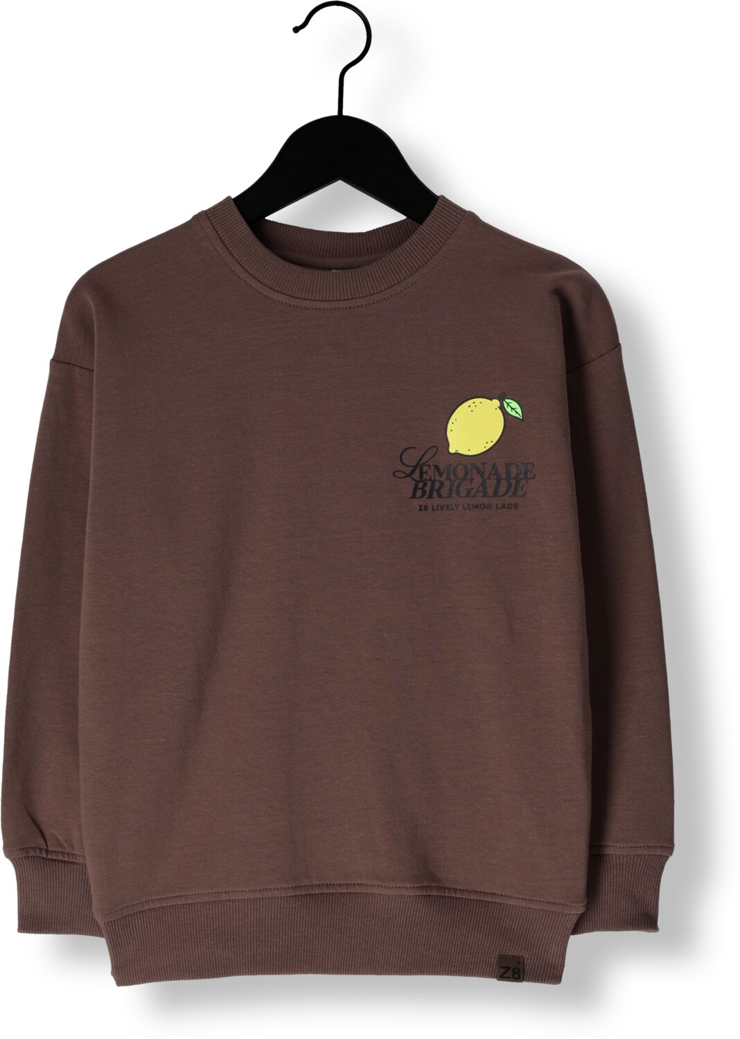 Z8 kids sweater Marcelo met backprint bruin