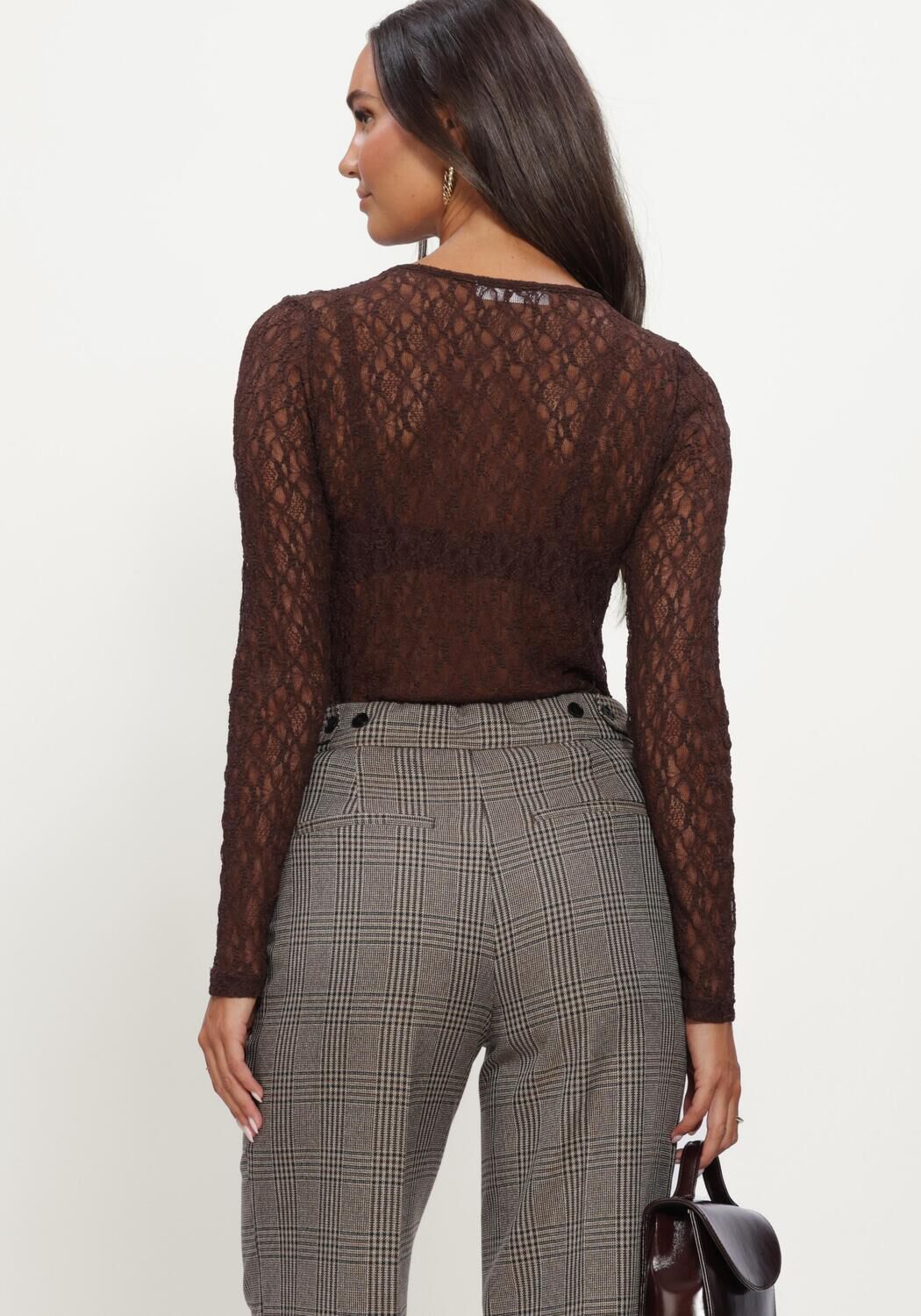 Bruine CO'COUTURE Blouses BARNACC O-NECK BLOUSE - large