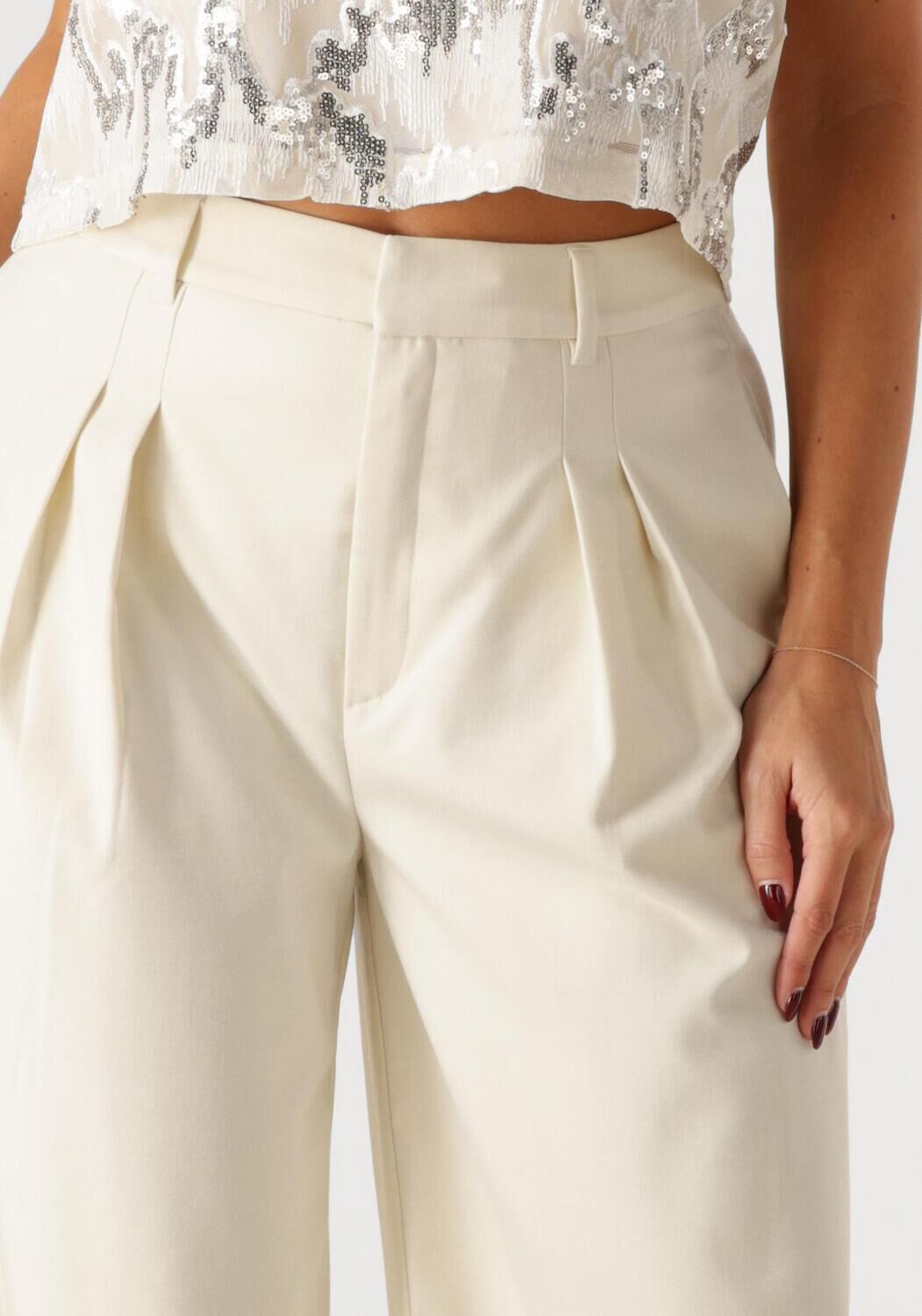 GESTUZ Dames Broeken Gzseaver Hw Pants Ecru
