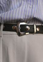 Zwarte OMODA ATELIER Riem LEATHER BELT X MODEROSA - medium