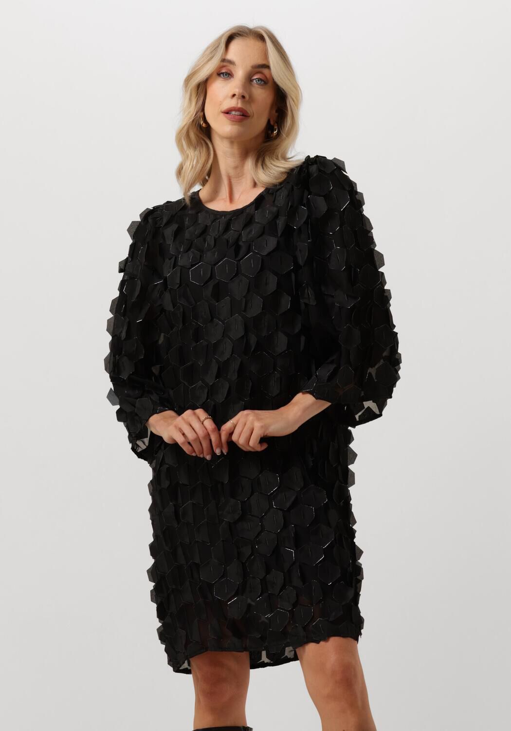 JANSEN AMSTERDAM Dames Jurken 3d560 Jurk Pia Zwart