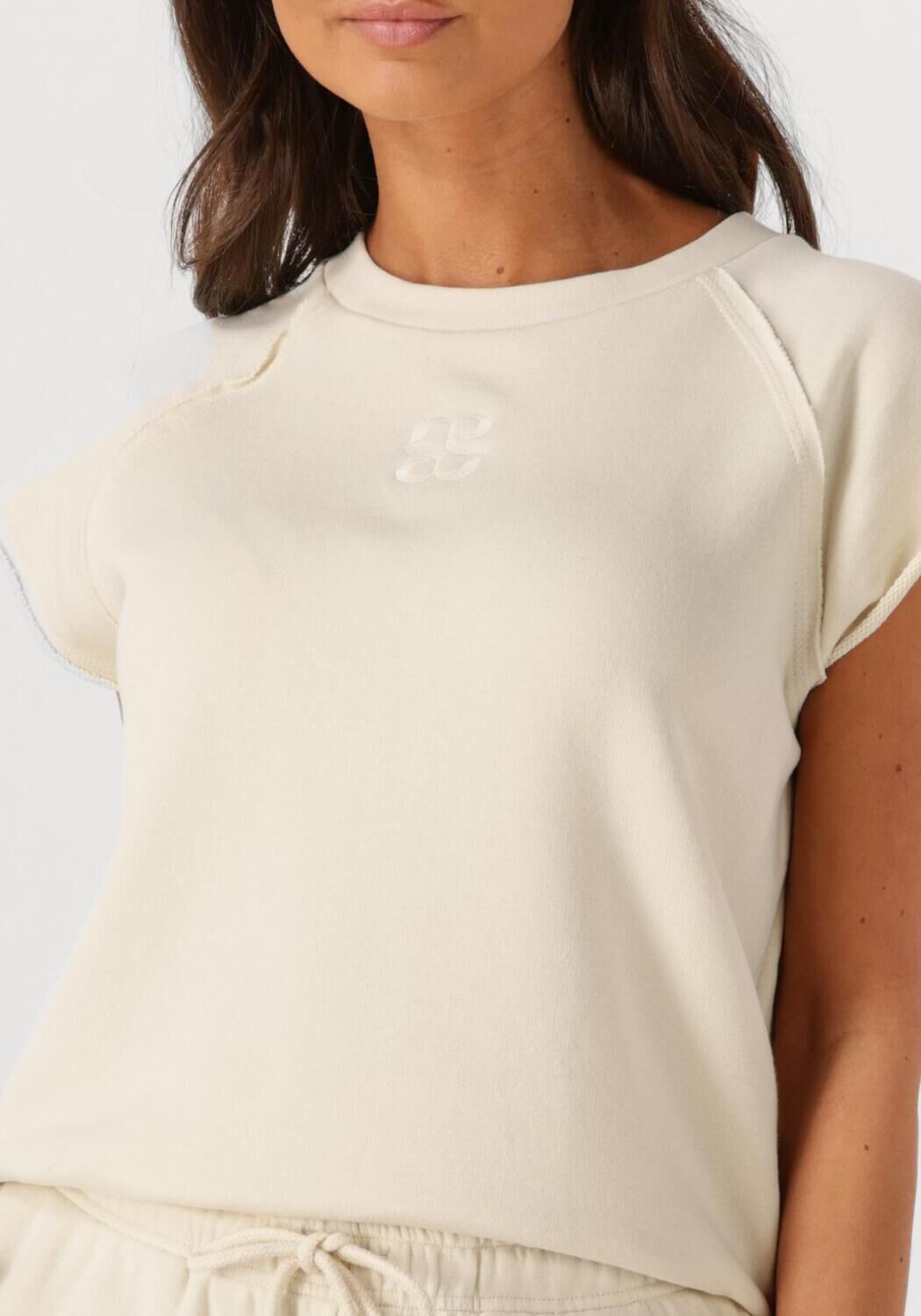MY ESSENTIAL WARDROBE Dames Tops & T-shirts Saramw Boxy Tee Ecru