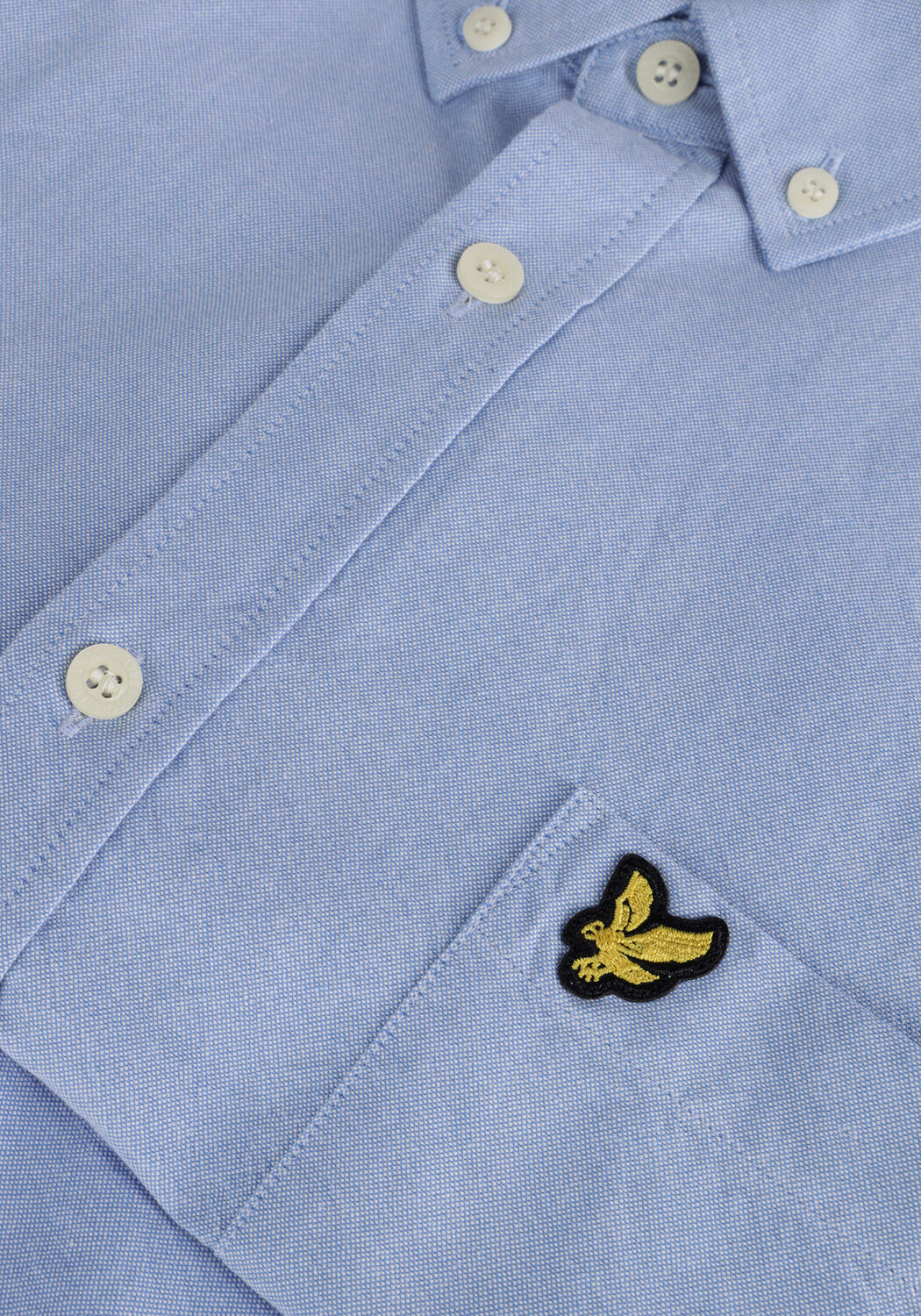 Lichtblauwe LYLE & SCOTT Casual overhemd REGULAR FIT LIGHT WEIGHT OXFORD SHIRT - large